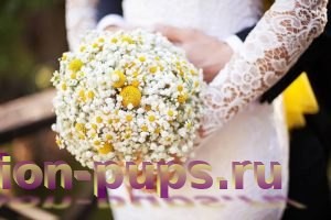 Свадебный букет из ромашек - идеи для невесты