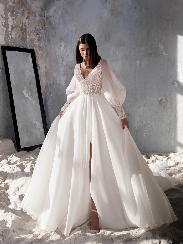 Красивые белые свадебные платья