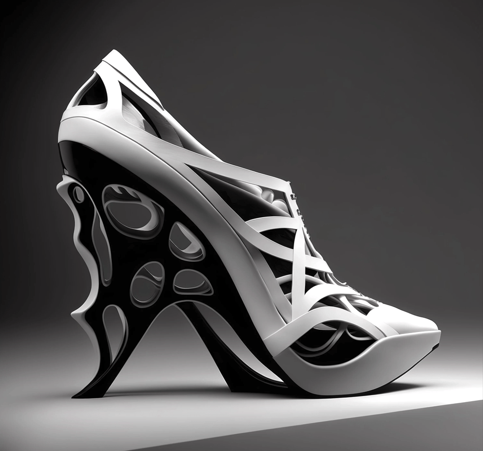 MidJourney: Дизайн женской обуви